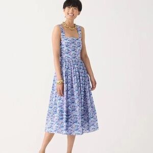 J.Crew x Liberty London Women's Apron Dress Arrow Floral Purple